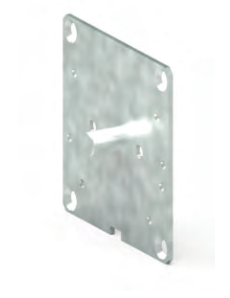 PLAQUE SUPPORT À TÉTON 100 x 100 + VIS [C520G]