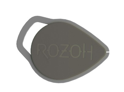 Badge électronique de proximité, noir "Rozoh" [R401-0001]