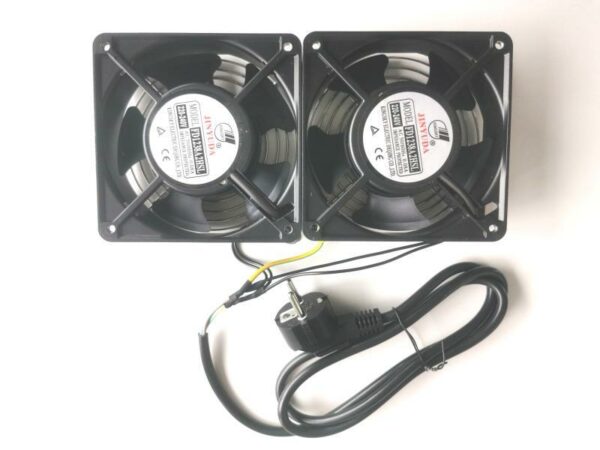 Ventilateur double pour baie de brassage [FD1238A2] - []