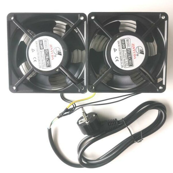 Ventilateur double pour baie de brassage [FD1238A2] - []
