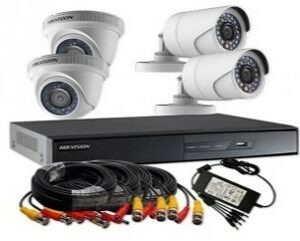 Kit 2 Bullet 2 MP, 2 tourelles 2 MP - 4 canaux H.264  [DS-J142I/7204HGHI-M1+2+2CAM/Hybrid] - []