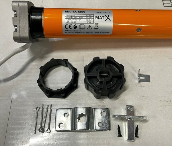 MATIX Ø 45 - 50 Nm Moteur Tubulaires pour Volets Roulants (avec secours) - [AC27B377]