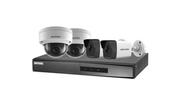 Kit 4 caméras 2 Bullets, 2 Dômes 2 MP PoE avec enregistreur 4 canaux + HDD 1To [NK42E3H-1T(WD)©] - []