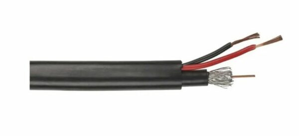 Câble coaxial mini RG59 de 90 m avec câble d'alimentation [DS-1LH1SCAM592C(O-STD)180m] – Image 3