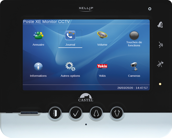 🟥 Moniteur de réception audio vidéo XE CCTV [500.8100]