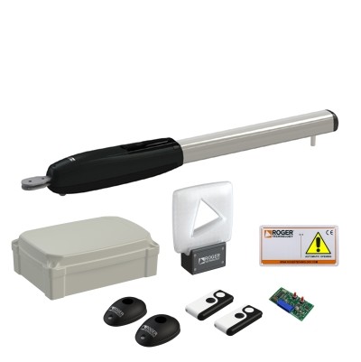 Kit 1 Moteur 36v DC, irréversible, pour portails à battants avec vantail jusqu'à 7,00 m [K-SMARTY7R-1]