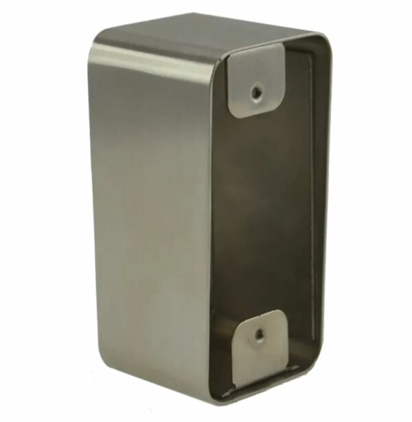 Boîtier acier inoxydable, 42 x 87 x 38/42 mm pour plaque étroite [SSH100] - [3760273112783]