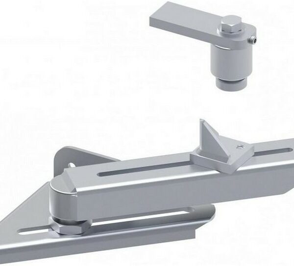 🟥 Kit de gonds pour portail battant ouvrant gauche sur pente [KC4601.L40]