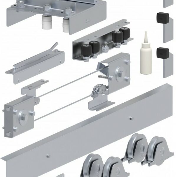 🟥 Kit d'entrainement Pour Portails coulissant télescopique 2 vantaux [KA5100.404]