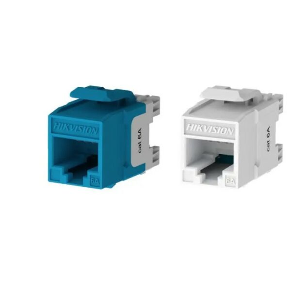 Prise Keystone Cat.6A non blindée à 180° à sertir, Bte de 50 [DS-1CK6AU180T] - [307400770]