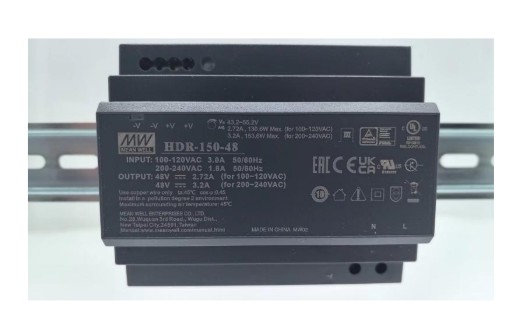 Alimentation rail DIN 48V 3,2A 150w [DS-KAW150-4N] - [305303023]