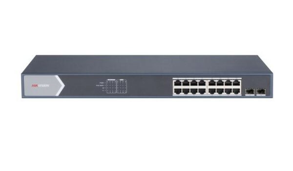 Switch 16 ports POE Gigabit Smart + 2 ports optiques Gigabit [DS-3E1518P-SI] - [301802030]